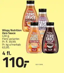 Fleggaard Wispy Nutrition Zero Sauce tilbud