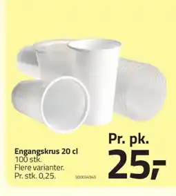 Fleggaard Engangskrus tilbud