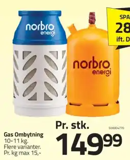 Fleggaard Gas Ombytning tilbud