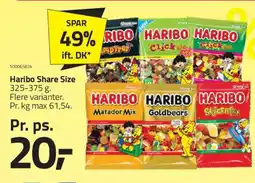 Fleggaard Haribo Share Size tilbud
