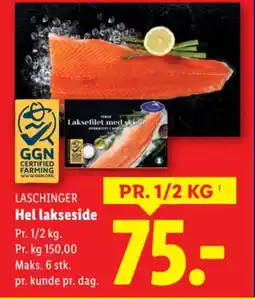 Lidl LASCHINGER Hel lakseside tilbud