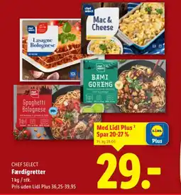 Lidl CHEF SELECT Færdigretter tilbud