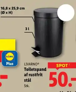 Lidl LIVARNOⓇ Toiletspand af rustfrit stål tilbud