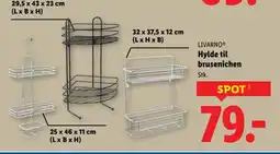 Lidl LIVARNOⓇ Hylde til brusenichen tilbud