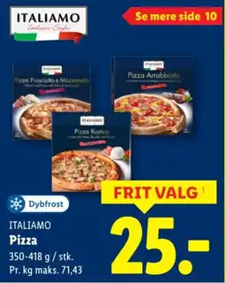 Lidl ITALIAMO Pizza tilbud
