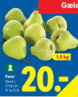 Lidl Pærer tilbud