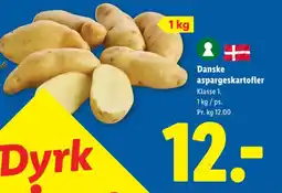 Lidl Danske aspargeskartofler tilbud