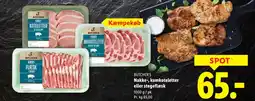 Lidl BUTCHER'S Nakke-, kamkoteletter eller stegeflæsk tilbud