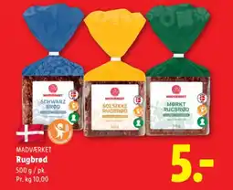 Lidl MADVÆRKET Rugbrød tilbud