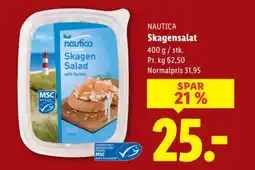 Lidl NAUTICA Skagensalat tilbud