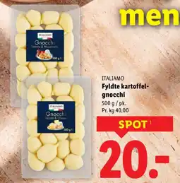 Lidl ITALIAMO Fyldte kartoffel- gnocchi tilbud