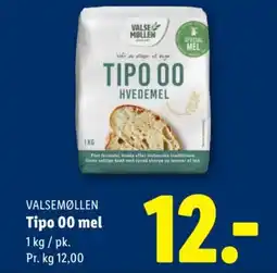 Lidl VALSEMØLLEN Tipo 00 mel tilbud