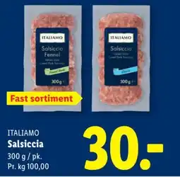 Lidl ITALIAMO Salsiccia tilbud