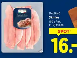 Lidl ITALIAMO Skinke tilbud