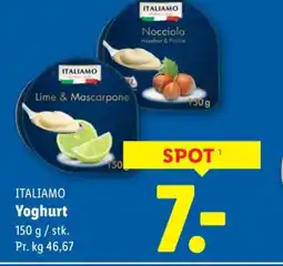 Lidl ITALIAMO Yoghurt tilbud