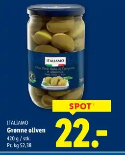 Lidl ITALIAMO Grønne oliven tilbud