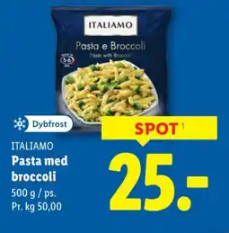 Lidl ITALIAMO Pasta med broccoli tilbud