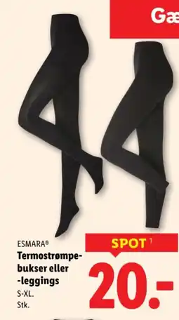 Lidl ESMARAⓇ Termostrømpe- bukser eller -leggings tilbud