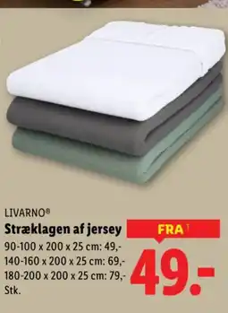 Lidl LIVARNO® Stræklagen af jersey tilbud