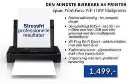 CBC Epson WorkForce WF-110W blækprinter tilbud