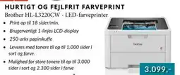 CBC Brother HL-L3220CW - LED-farveprinter tilbud