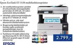 CBC Epson EcoTank ET-5150 multifunktionsprinter tilbud