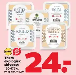 Netto Them økologisk skiveost tilbud