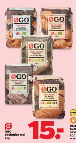 Netto ØGO økologisk mel tilbud