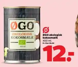 Netto ØGO økologisk kokosmælk tilbud