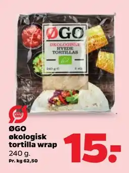 Netto ØGO økologisk tortilla wrap tilbud