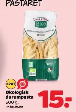 Netto Økologisk durumpasta tilbud