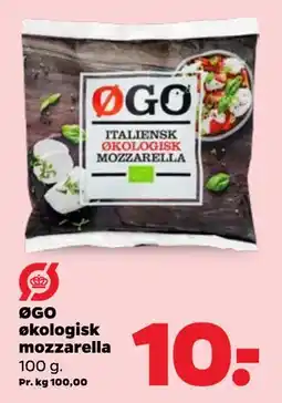 Netto ØGO økologisk mozzarella tilbud