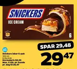 Netto Snickers isbar 6-pak tilbud
