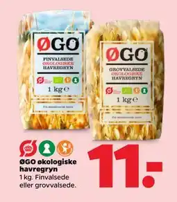 Netto ØGO økologiske havregryn tilbud