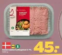 Netto Dansk hakket kyllingekød 3-7% tilbud
