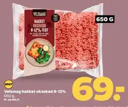 Netto Velsmag hakket oksekød 8-12% tilbud