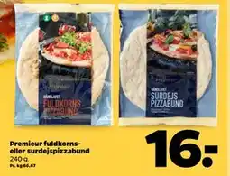 Netto Premieur fuldkorns- eller surdejspizzabund tilbud