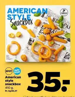 Netto American style snackbox tilbud