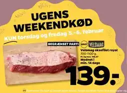 Netto Velsmag oksefilet royal tilbud