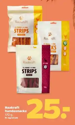 Netto Raakraft hundesnacks tilbud