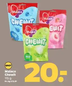 Netto Malaco Chewit tilbud
