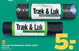 Netto Træk-og-luk affaldsposer 15 eller 20 liter tilbud