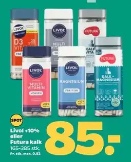 Netto Livol +10% eller Futura kalk tilbud
