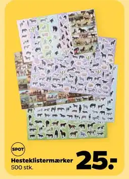 Netto Hesteklistermærker tilbud
