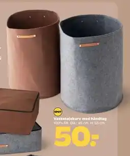 Netto Vasketøjskurv med håndtag tilbud