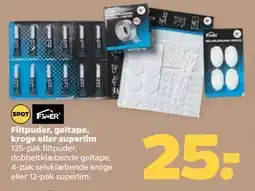 Netto Filtpuder, geltape, kroge eller superlim tilbud