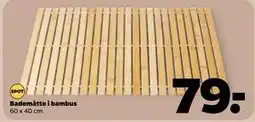 Netto Bademåtte i bambus tilbud