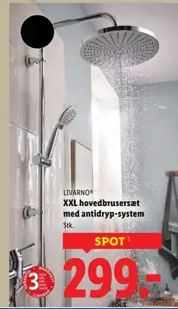 Lidl XXL hovedbrusersæt med antidryp-system tilbud
