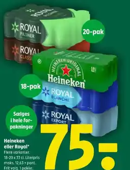 Coop 365 Heineken eller Royal* tilbud