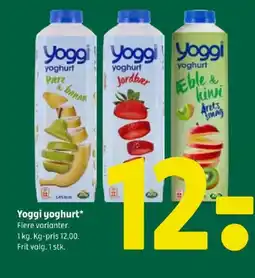 Coop 365 Yoggi yoghurt tilbud